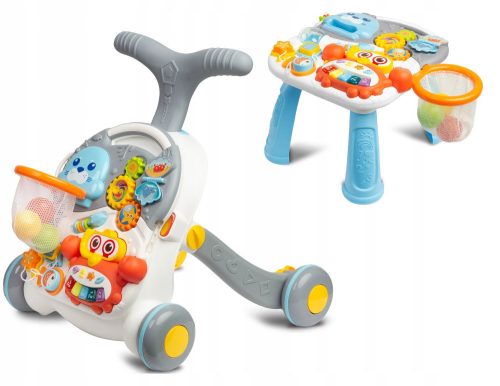  INTERACTIVE PUSH-WALKER EDUCATIONAL TABLE 3in1 TOYZ SPARK FOAM