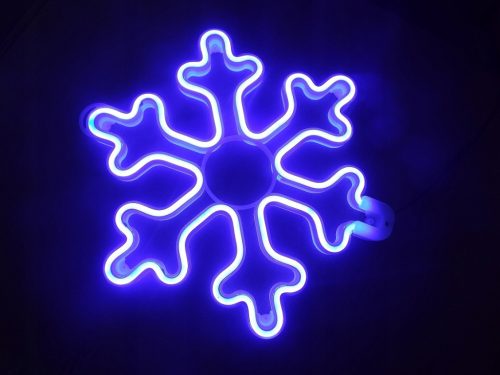  WINDOW DECORATION SNOWFLAKE NEON STAR LED STAR