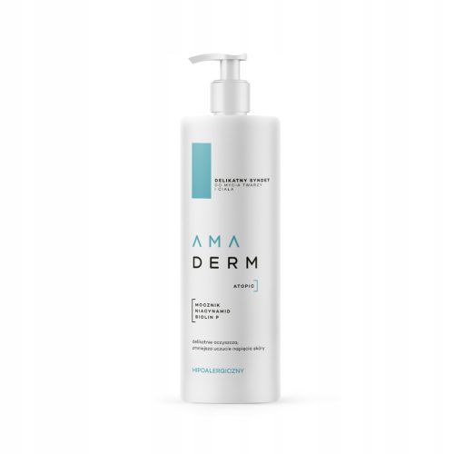 Gentle Syndet Face and Body Wash for Sensitive Skin, AMADERM® ATOPIC, 400 ml