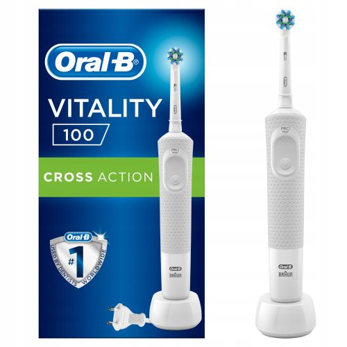  Oral-B Vitality 100 Electric Toothbrush with Braun Technology, white, 1 pc