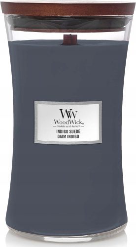 Candles Traditional soy candle INDIGO SUEDE Woodwick 1 pc.