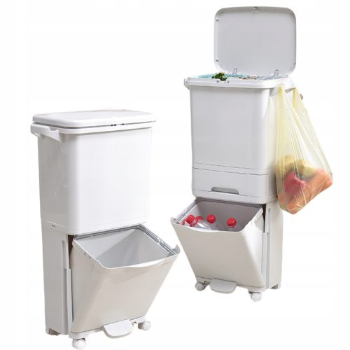 Waste bin and separation bin Tip Top 37 l waste bin with 2 compartments