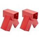 A set of connectors for the Tribecco swing, 2 pieces, red