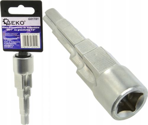 Geko 3/8-1" connecting wrench for 1/2" ratchet G01781