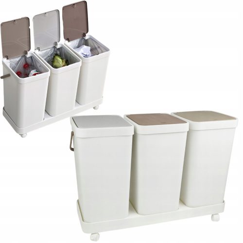 Waste bins and separation bins Prymus AGD separation bin 60 l, 3-way