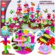  CREATIVE FLOWERS building blocks SET for building a garden 222 pcs.