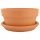  Degrea flowerpot 26.9 cm x 26.9 x 13.5 cm diameter 26.9 cm ceramic natural + Degrea flowerpot stand 28 cm ceramic