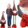  Christmas gnome, large, up to 125 cm, telescopic legs, gnome decoration, CHRISTMAS