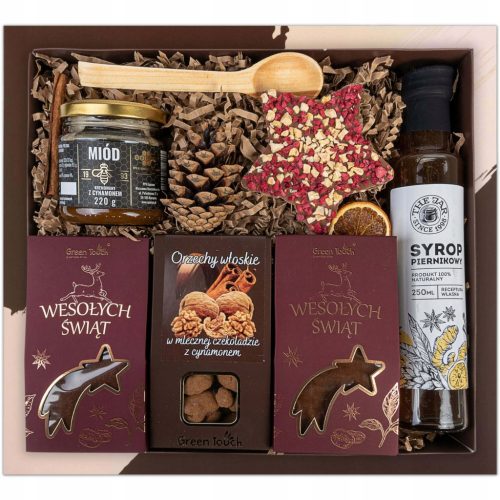  Gift set basket LARGE BOX FOR CHRISTMAS NICHOLAS gift coffee honey