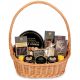  Gift basket dark with cookies and premium sweets with tea candles