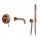 CHDE concealed bathtub faucet, copper