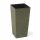  Lamela flowerpot, 19 cm x 19 x 37 cm, diameter 19 cm, plastic in shades of green