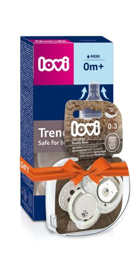  LOVI coffret cadeau Trends Buddy Bear biberon 120 ml + tétine 0-3 0414