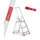 Structural ladder 2.54 m aluminum up to 125 kg