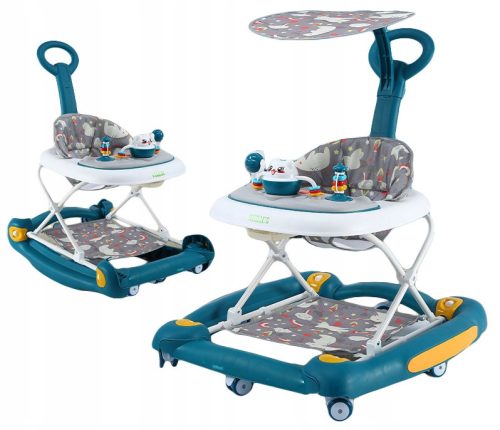  CHILDREN'S WALKER 2in1 SLIDING BABY FEET MAT ROCKING FUNCTION QUALITY