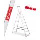 Structural ladder 3.62 m aluminum up to 125 kg