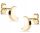 GOLD MOON EARRINGS MOON LUNA 8KT 333
