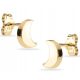  GOLD MOON EARRINGS MOON LUNA 8KT 333