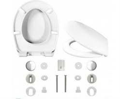 Toilet seats Hamberger toilet seat made of white Duroplast