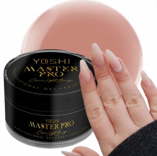  YOSHI MASTER PRO GEL SELF-LEVELING BUILDING GEL COVER LIGHT BEIGE 15 ml