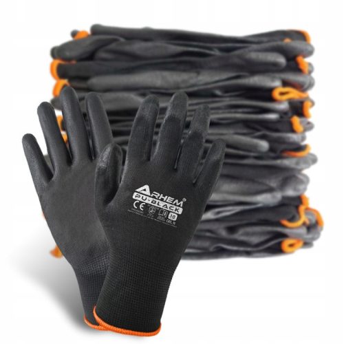 Gants Arhem PU NOIR taille 9 - L 12 paires