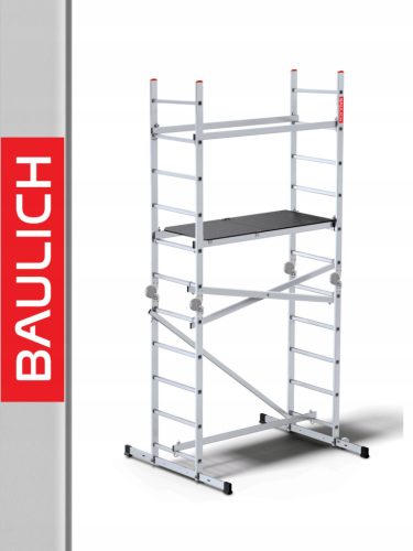 ARTICULATED mobile scaffold made of aluminum, 4 m