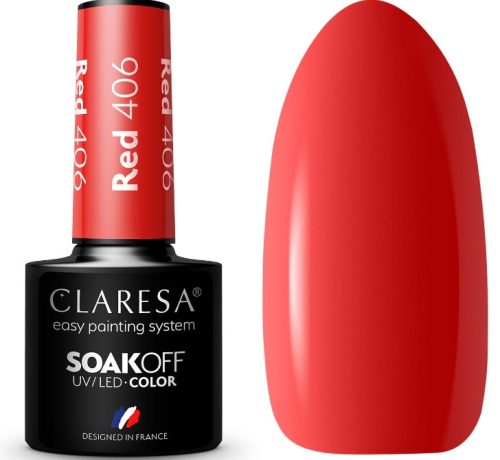  Claresa Red 406 hybrid varnish 5 g