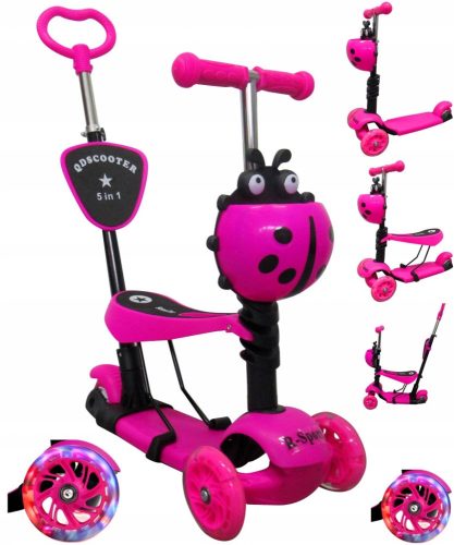  R-Sport H3 three-wheel scooter, pink