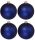  LARGE GLASS BALLS 12 cm SAPPHIRE MATT unique decorative original