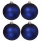  LARGE GLASS BALLS 12 cm SAPPHIRE MATT unique decorative original