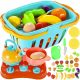  Vegetables for Cutting Fruits on Velcro Velcro Set Board Knife Basket Kitchen