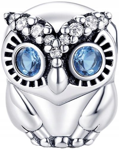  Owl Charm Trusky Silver Plated