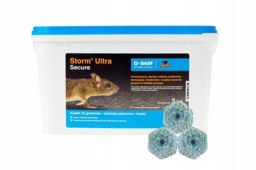 Poison puissant Storm Ultra Poison pour rats et souris BASF cubes 3kg