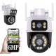 OUTDOOR CAMERA with two ROTATING IP DUAL ULTRA 6Mpix WIFI 4xZOOM IR lenses