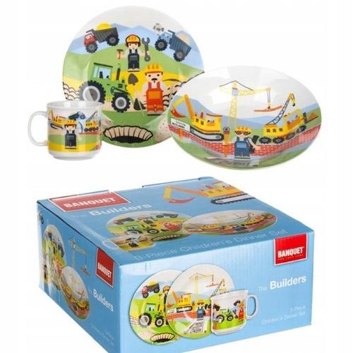  Multicolored porcelain banquet set