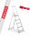 Structural ladder 2.97 m aluminum 5