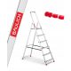 Structural ladder 3.19 m aluminum up to 125 kg