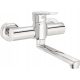  Deante Tubo wall-mounted washbasin mixer, chrome