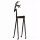  REINDEER FIGURINE, modern style, metal, black, height 42 cm