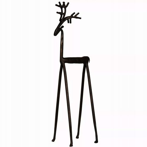  REINDEER FIGURE XL, modern style, metal, black, height 55cm