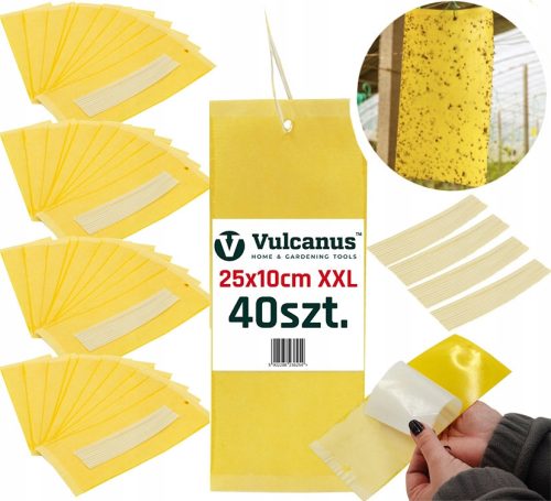  YELLOW SLIDING SHEETS FOR GREENHOUSES FOR PESTS 40 PIECES XXL