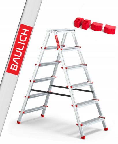 Structural ladder 3.23 m aluminum up to 125 kg