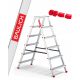 Structural ladder 3.23 m aluminum up to 125 kg