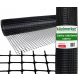 Shade net for fence - plastic edge net 1.2x10m, black, garden