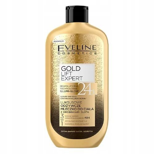  Eveline Cosmetics luxury milk with gold particles 350ml