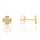  Gold clover stud earrings pr. 333