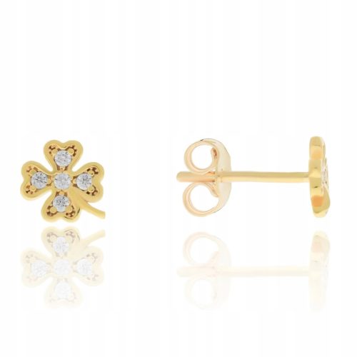  Gold clover stud earrings pr. 333