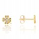  Gold clover stud earrings pr. 333