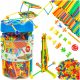  CREATIVE STRAW SET Building Blocks Tubes Sticks Bucket 560 pcs