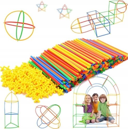 BLOCKS, BUILDING STRAWS, TUBES 19.5 CM XL 1000EL